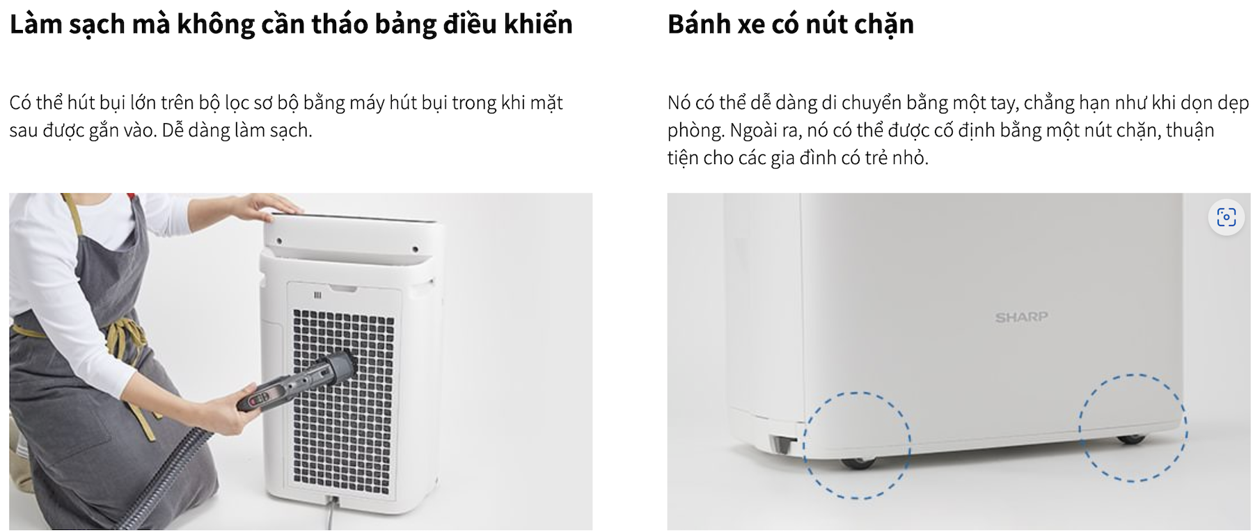 Máy Lọc Khí Bù Ẩm SHARP KI-RS50