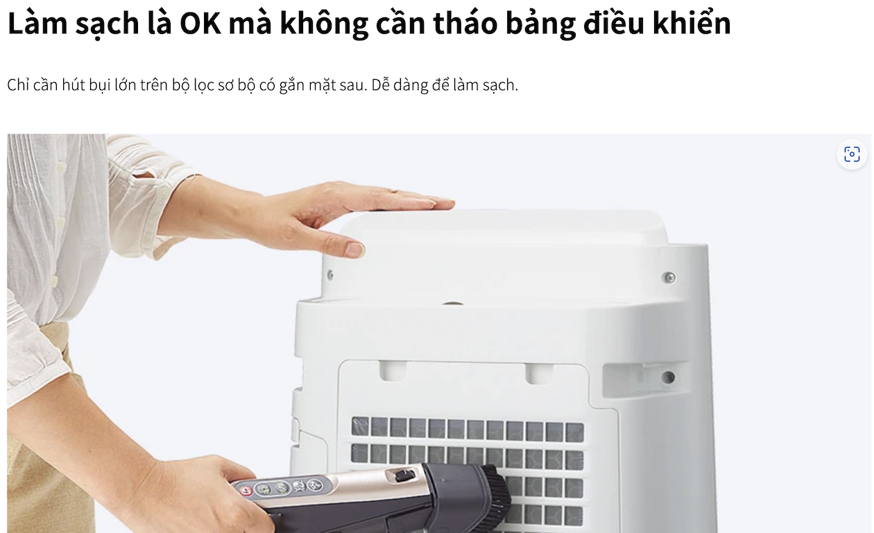 Máy lọc không khí, bù ẩm Sharp KC-T50-W