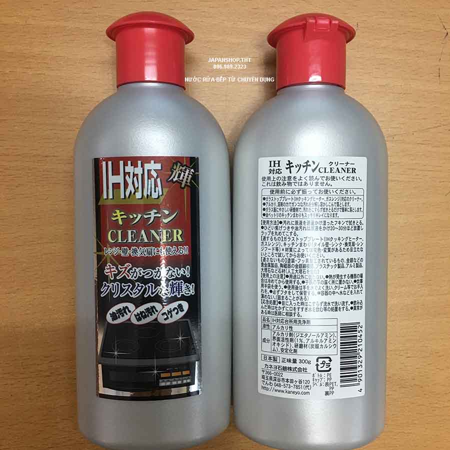  Nước rửa bếp từ Nhật Chuyên dụng, Siêu sạch, an toàn IH-Cleaner - MADE IN JAPAN