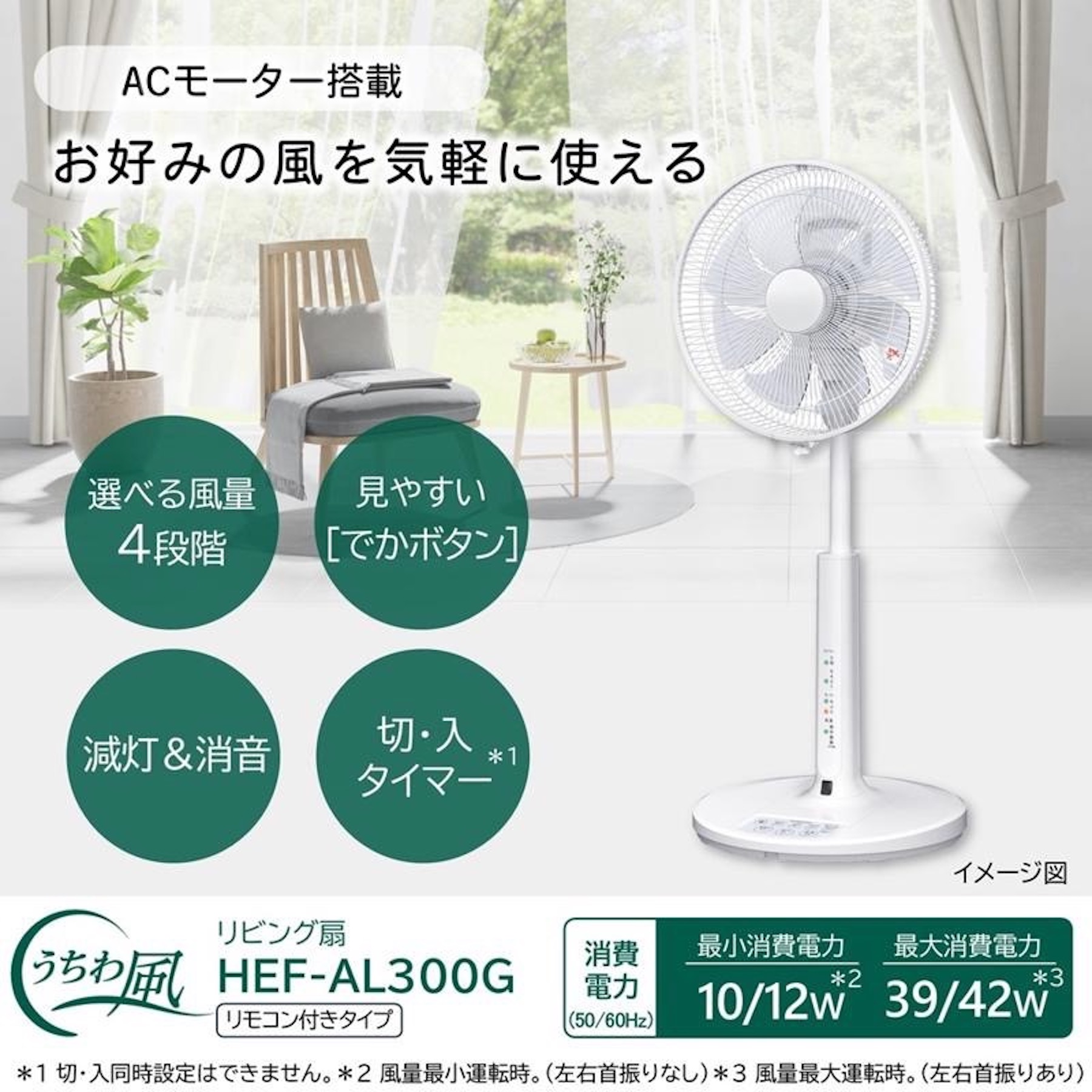 Quạt điện HITACHI Nhật nội địa HEF-AL300G - japanshopTHT.vn