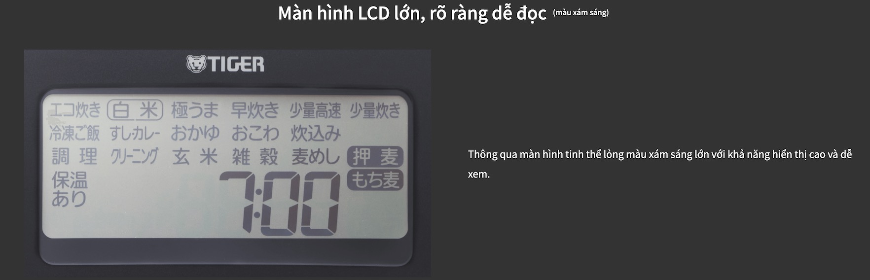 Nồi cơm điện cao tần áp suất hai bi, khoá vung VIP đầu bảng của TIGER Nhật nội địa JPI-X100-RK