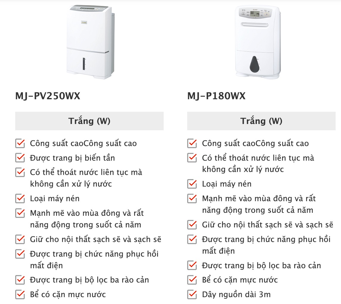 HÌNH ẢNH THỰC TẾ MÁY HÚT ẨM MITSUBISHI MJ-P180WX-W TẠI JAPANSHOP.THT