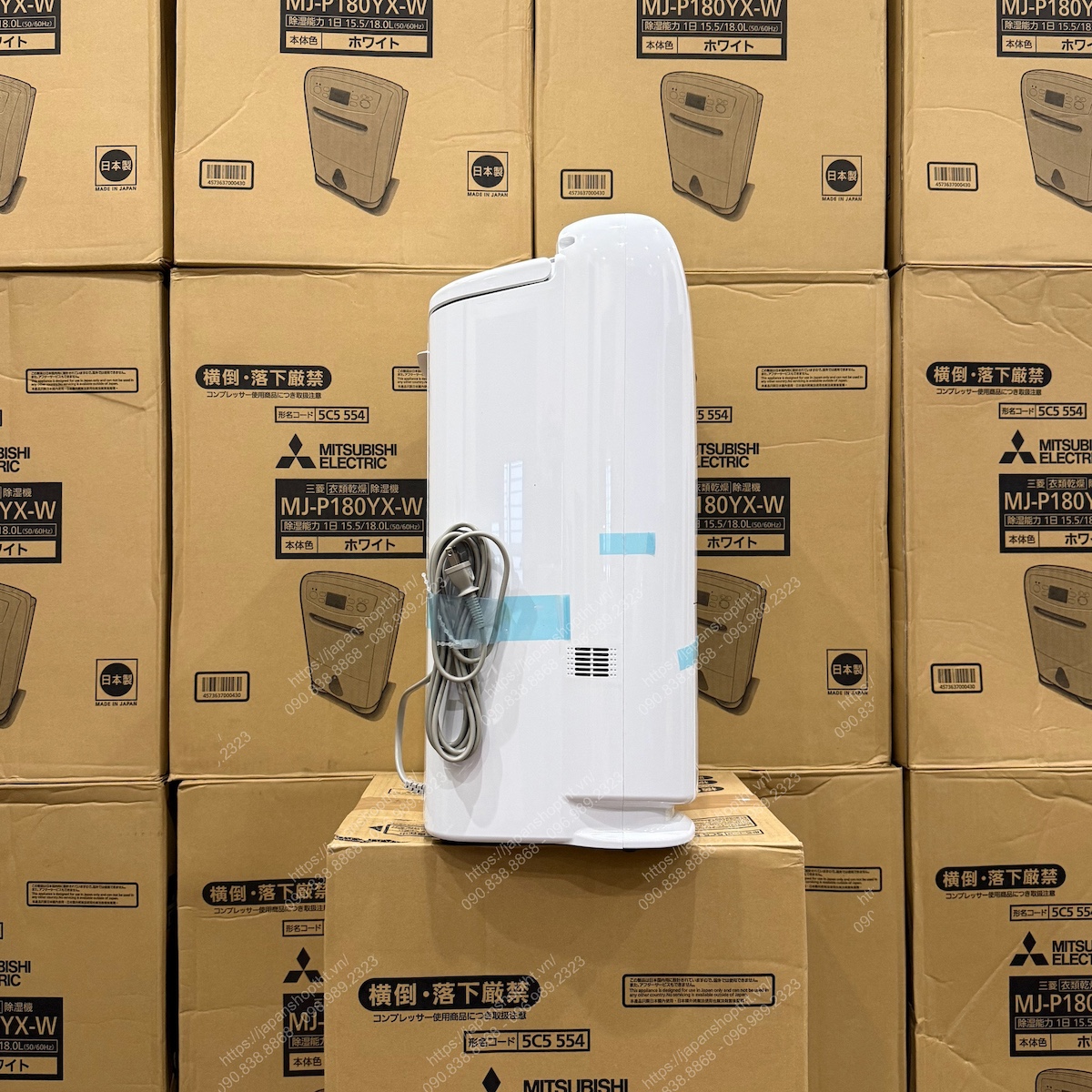 H&Igrave;NH ẢNH THỰC TẾ M&Aacute;Y H&Uacute;T ẨM MITSUBISHI MJ-P180YX-W TẠI JAPANSHOP.THT