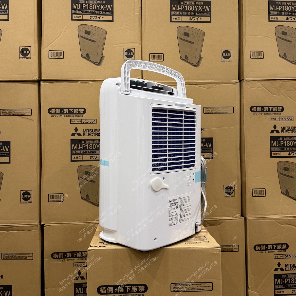 H&Igrave;NH ẢNH THỰC TẾ M&Aacute;Y H&Uacute;T ẨM MITSUBISHI MJ-P180YX-W TẠI JAPANSHOP.THT