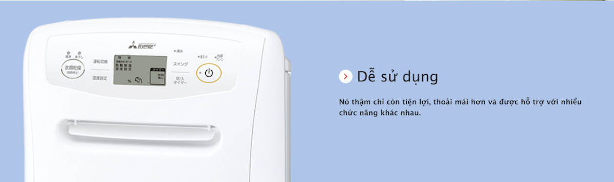 H&Igrave;NH ẢNH THỰC TẾ M&Aacute;Y H&Uacute;T ẨM MITSUBISHI MJ-P180YX-W TẠI JAPANSHOP.THT