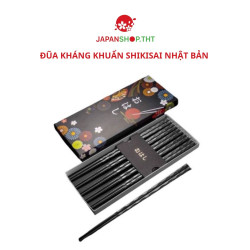 Đũa kháng khuẩn Nhật Bản Shikisai Hoa đào Hộp 5 đôi