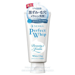 Sữa rửa mặt SENKA Perfect Whip White Clay (màu trắng)