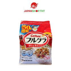 NGŨ CỐC TRÁI CÂY CALBEE ĐỎ NHẬT BẢN (GÓI 750g)