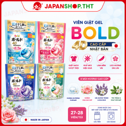 Viên Giặt Gel Bold 4D Nhật Bản – Giặt Sạch, Thơm Lâu, Khử Mùi Hiệu Quả