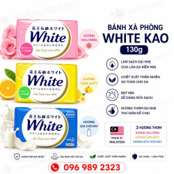 Bánh Xà Phòng White Kao 130g