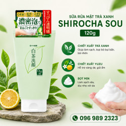 Sữa rửa mặt trà xanh Nhật Bản Rohto Shirochasou Green Tea Foam