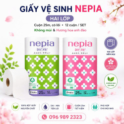 Giấy vệ sinh Nepia Nhật Bản Set 12 cuộn