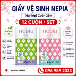 Giấy vệ sinh Nepia Nhật Bản Set 12 cuộn