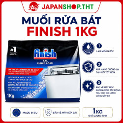 Muối cho máy rửa bát Finish 1kg Chính Hãng