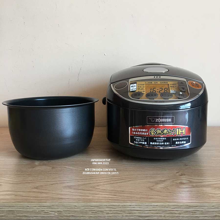 NỒI CƠM CAO TẦN 1 LÍT CON VOI (ZOJIRUSHI) NP-VN10-TA