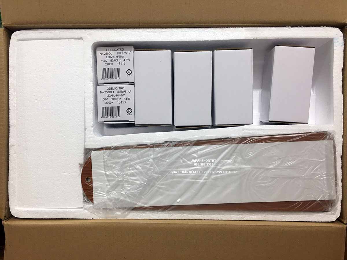 QUẠT TRẦN KÈM ĐÈN LED ODELIC CWJ9016LDR