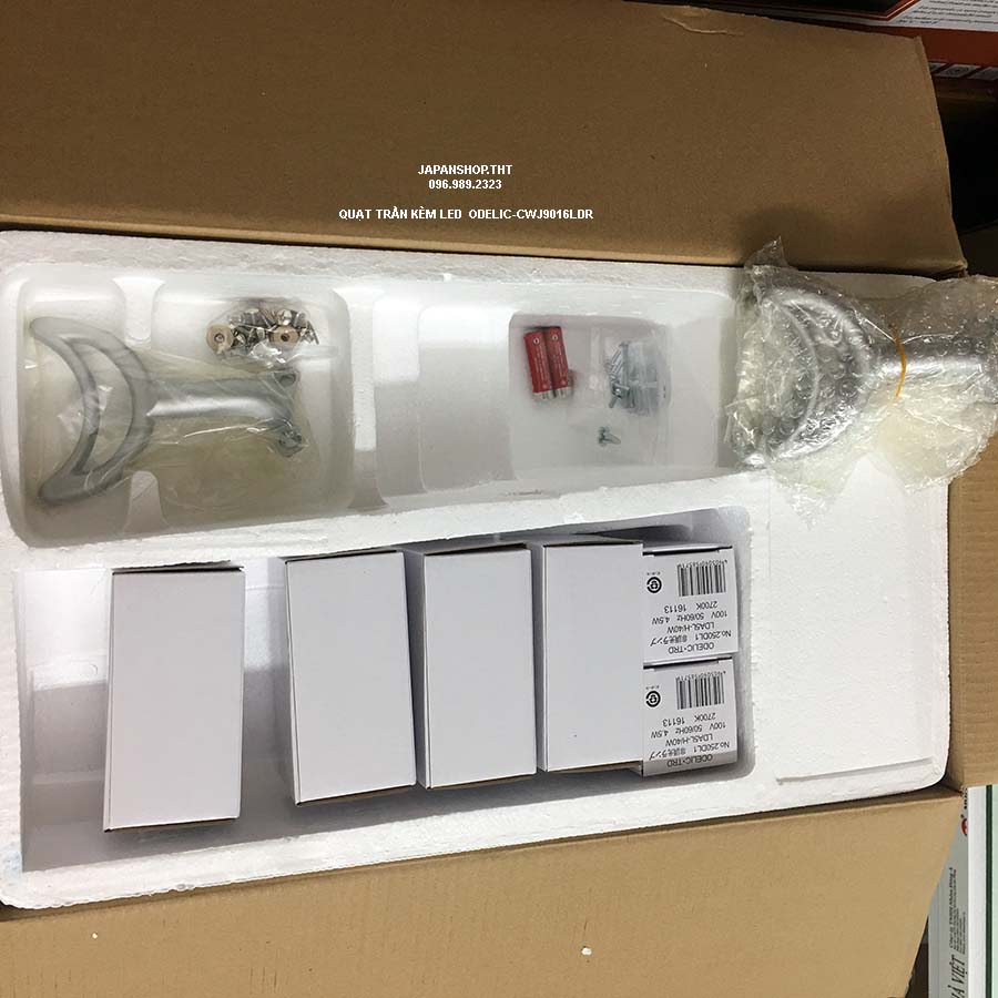 QUẠT TRẦN KÈM ĐÈN LED ODELIC CWJ9016LDR