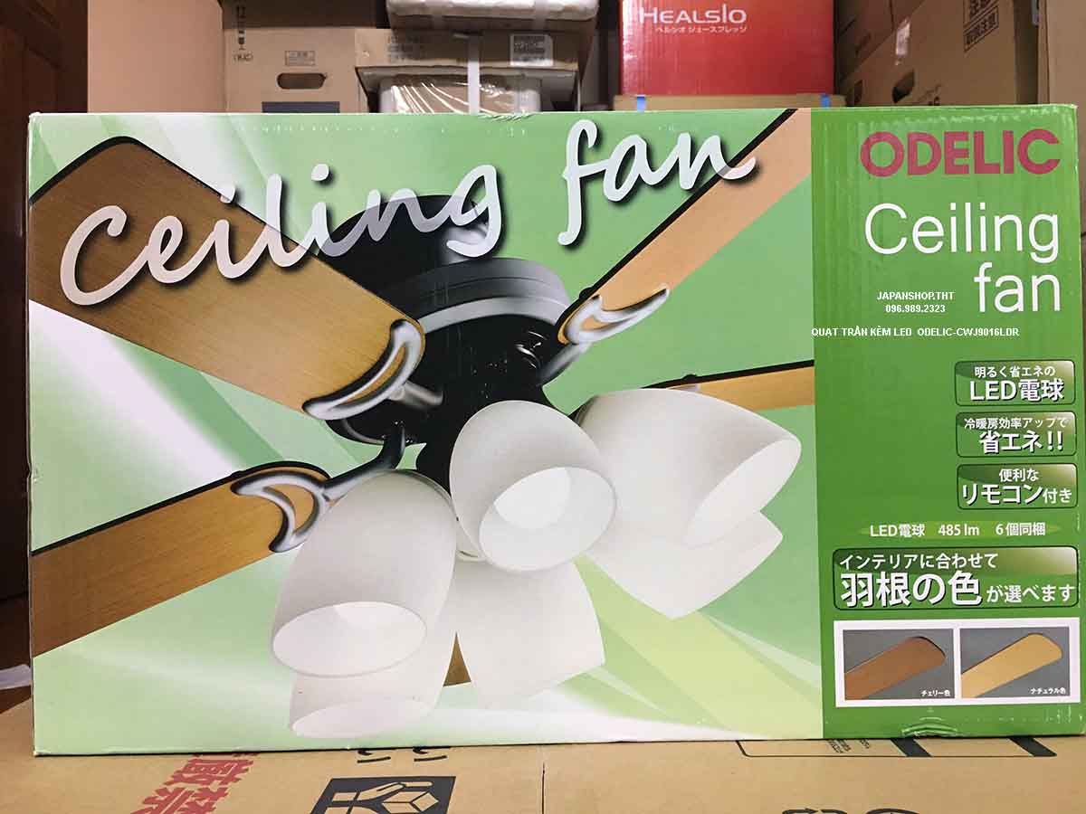 QUẠT TRẦN KÈM ĐÈN LED ODELIC CWJ9016LDR