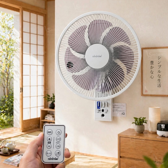 QUẠT ĐIỆN TREO TƯỜNG TOYOTOMI FW-S30R(W) – NỘI ĐỊA NHẬT CẢM BIẾN NGƯỜI
