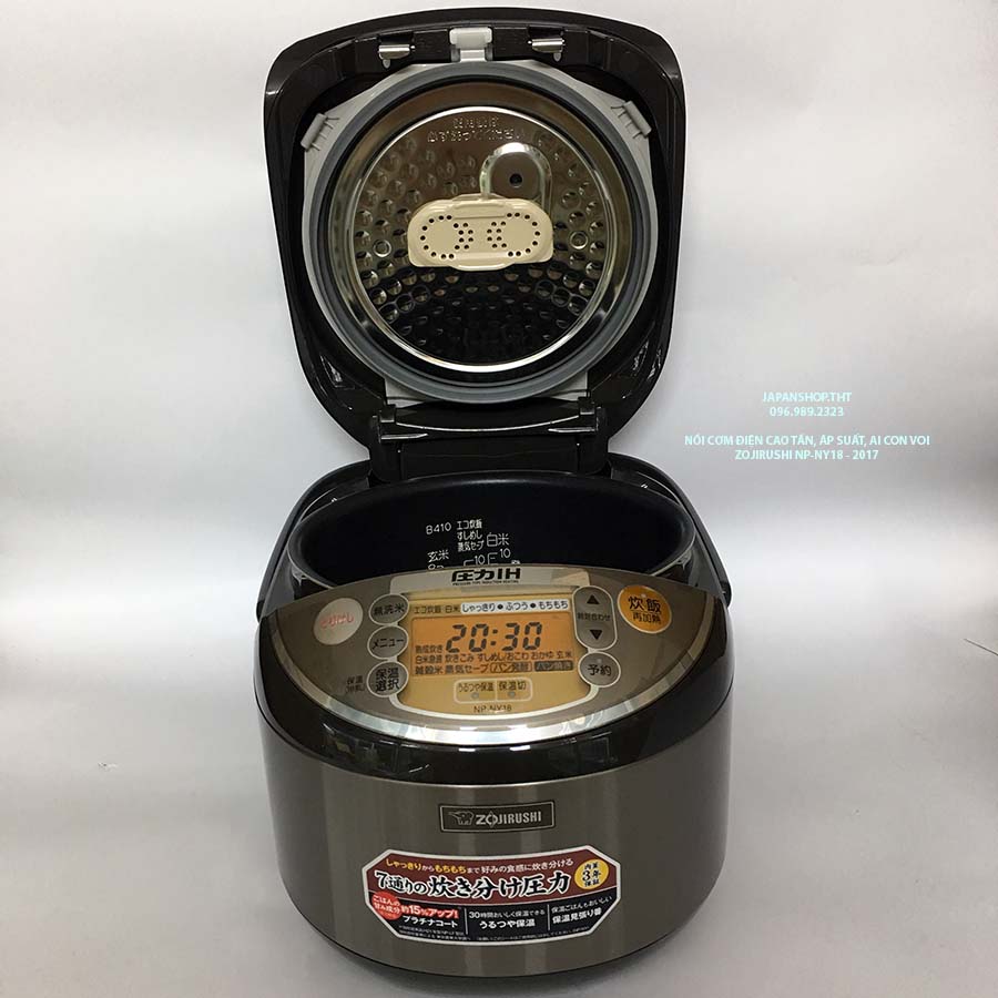 NỒI CƠM CAO TẦN ÁP SUẤT TRÍ TUỆ NHÂN TẠO AI CON VOI (ZOJIRUSHI) NP-NY18-XJ