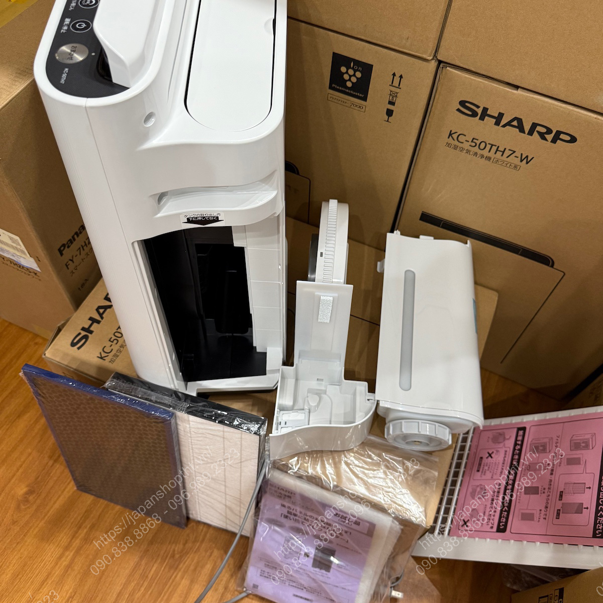 MÁY LỌC KHÔNG KHÍ KIÊM TẠO ẨM SHARP KC-50TH7-W