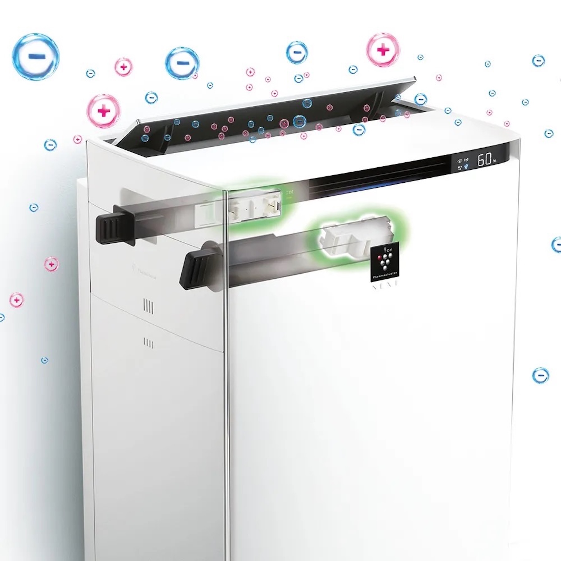 MÁY LỌC KHÔNG KHÍ BÙ ẨM SIÊU CAO CẤP SHARP KI-SX100-W NỘI ĐỊA NHẬT