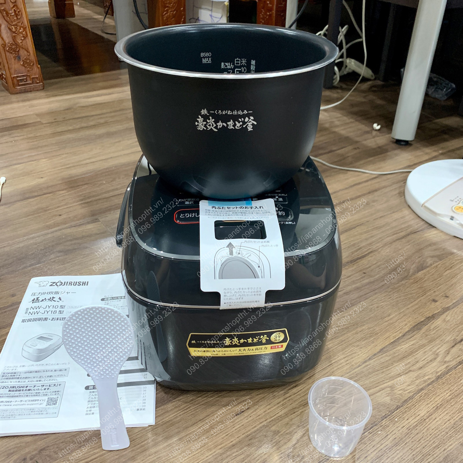 NỒI CƠM ĐIỆN ZOJIRUSHI NW-JY18-BA – NỒI CƠM ÁP SUẤT IH NỘI ĐỊA NHẬT CHÍNH HÃNG