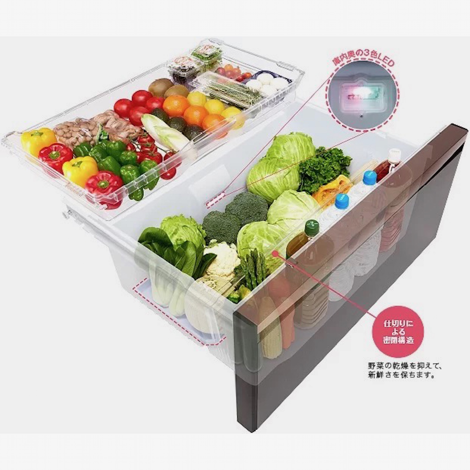 TỦ LẠNH NỘI ĐỊA NHẬT MITSUBISHI MR-WXD70M-H – 700 LÍT - AI THÔNG MINH