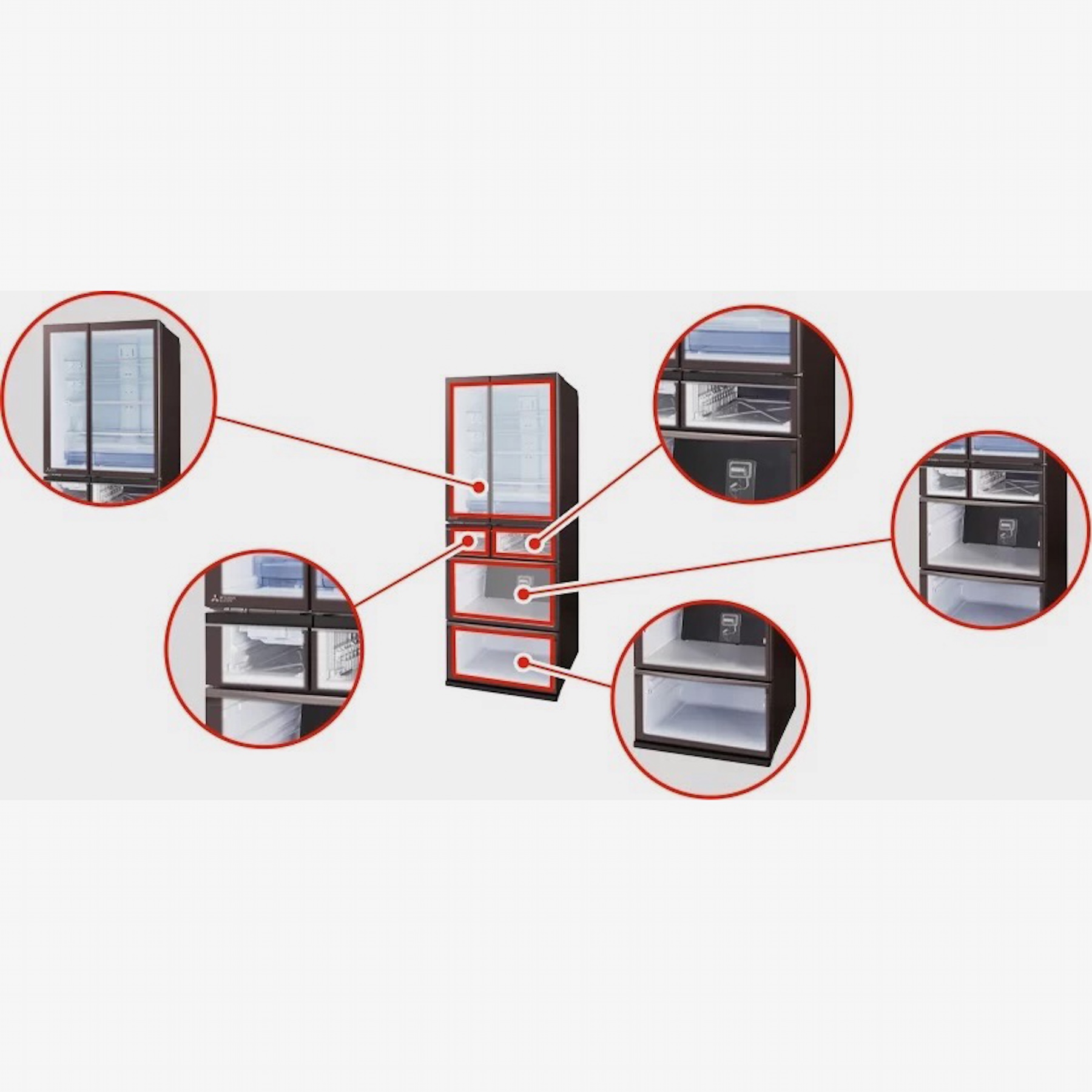 TỦ LẠNH NỘI ĐỊA NHẬT MITSUBISHI MR-WXD70M-H – 700 LÍT - AI THÔNG MINH