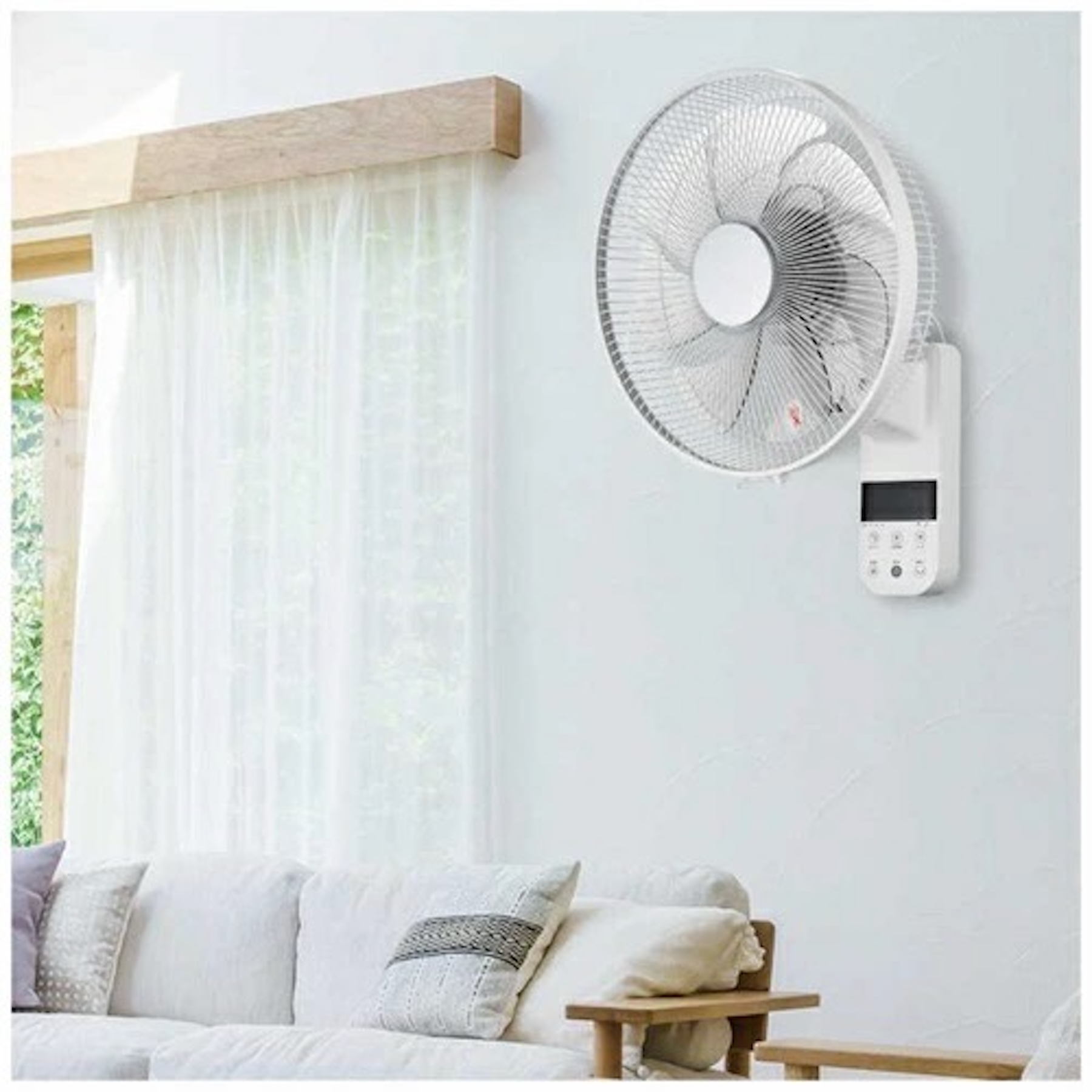 QUẠT TREO TƯỜNG C.NET CKDF308WH NỘI ĐỊA NHẬT – DC BIẾN TẦN, 8 CẤP GIÓ