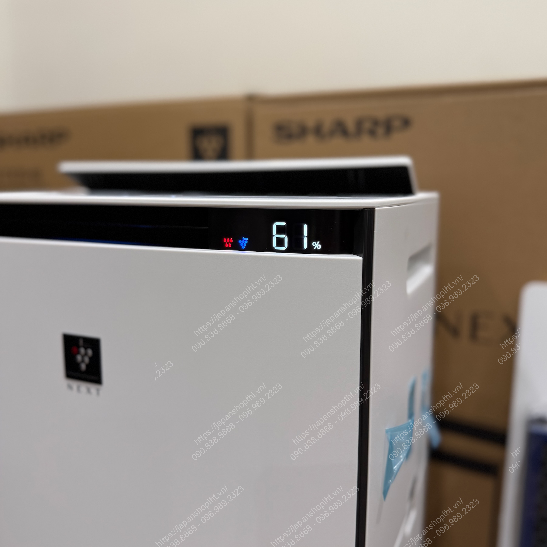 Máy Lọc Không Khí Bù Ẩm Cao Cấp SHARP KI-TX70-W Nội Địa Nhật | Phím cảm ứng | japanshopTHT