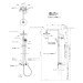 SEN TẮM TOTO TBW01403JA – BỘ SEN OVERHEAD NHẬT BẢN CHÍNH HÃNG