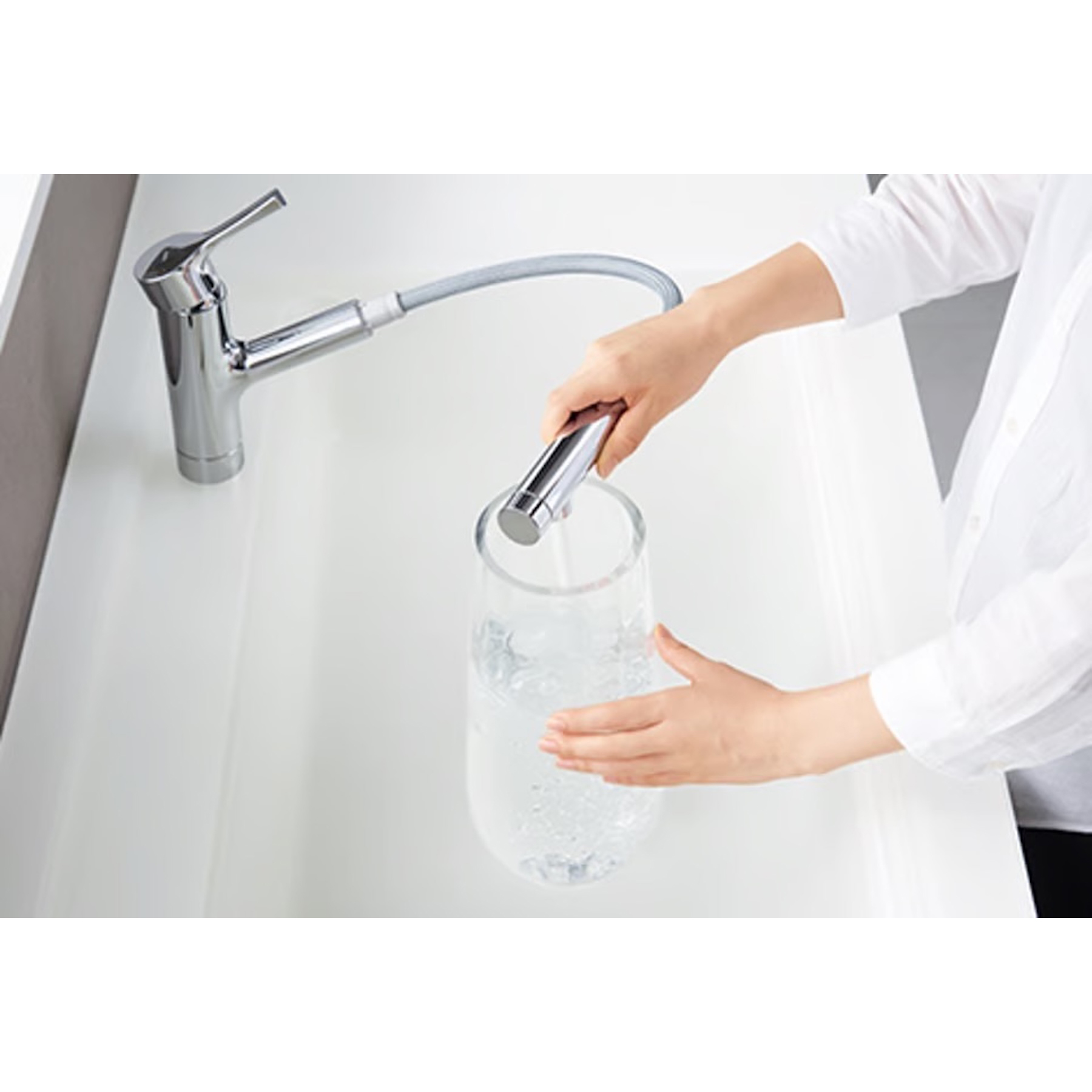 Vòi Rửa Bát TOTO TKS05305JA Nội Địa Nhật Dây Rút 450mm | japanshopTHT.vn